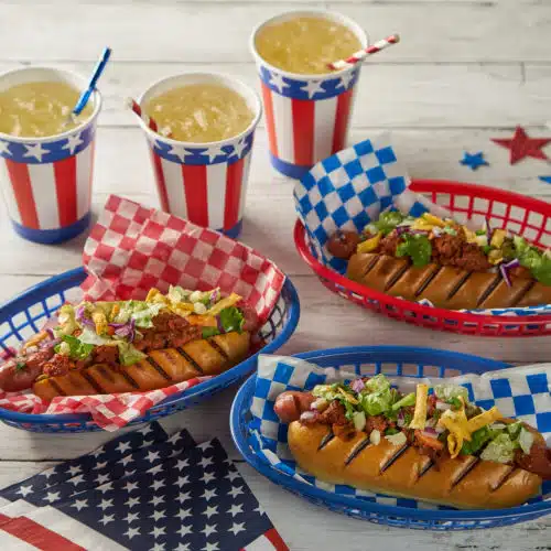 Summer Holiday Chorizo Mexican Style Hot Dogs