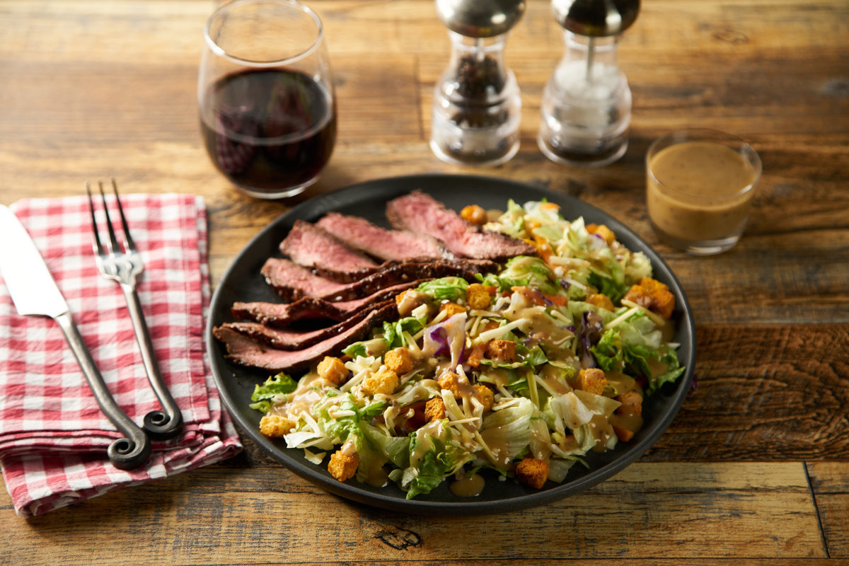 Grilled Texas Flank Steak with Smokehouse Chopped Salad Kit