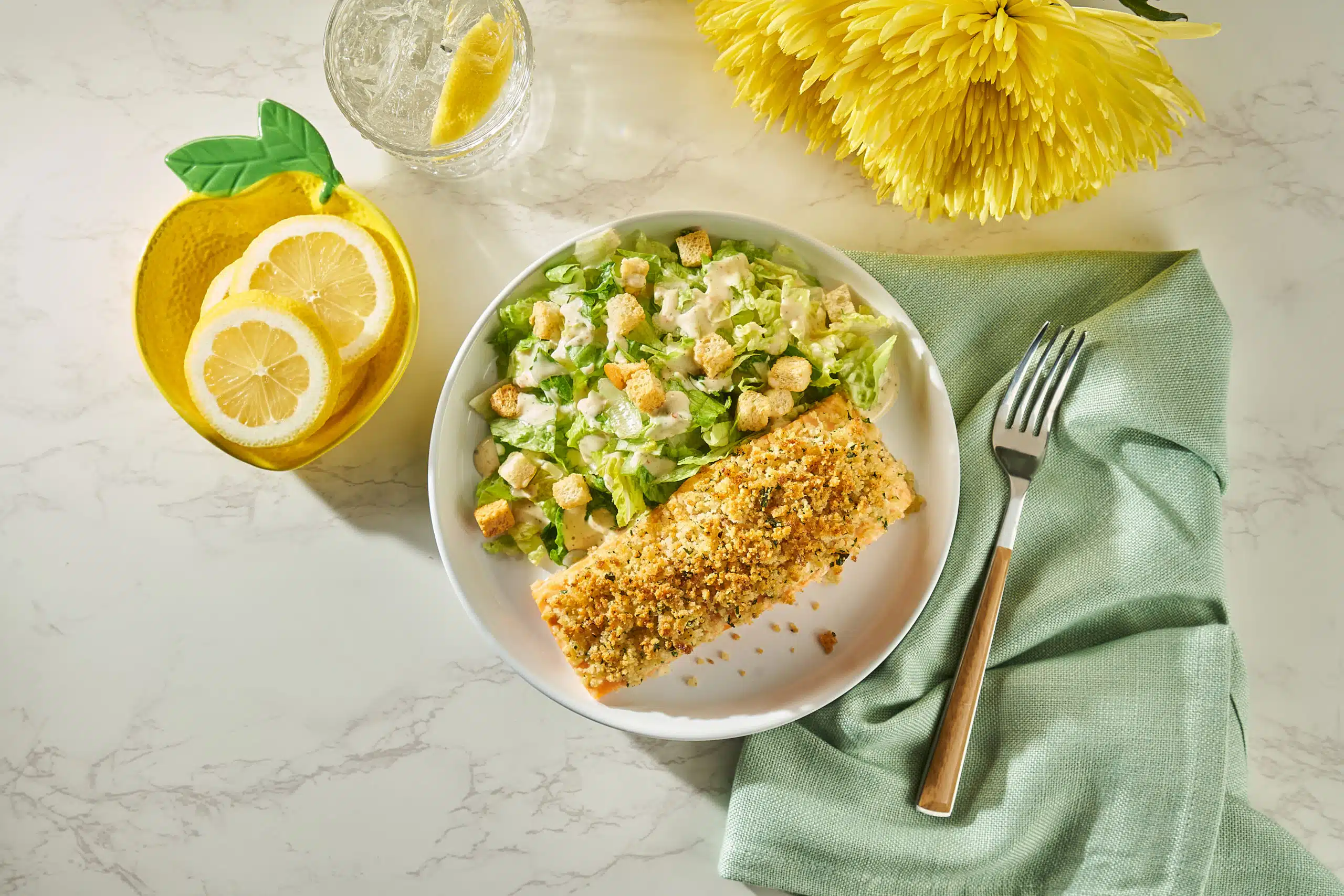 Italian Crusted Salmon with Twisted Creamy Truffle