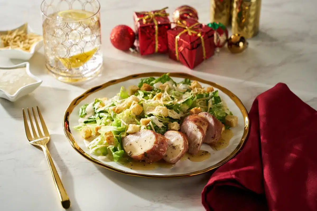 Creamy Truffle Caesar Proscuttio Wrapped Chicken Salad