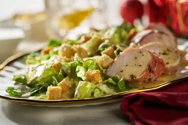 Creamy Truffle Caesar Proscuttio Wrapped Chicken Salad