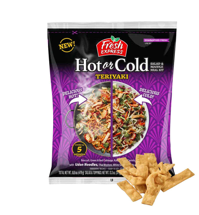 ENJOY OUR NEW TERIYAKI HOT OR COLD SALAD AND NOODLE MEAL KIT!